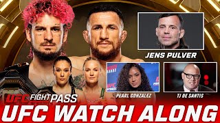 UFC306 Watch Along w Jens Pulver Pearl Gonzalez and TJ De Santis [upl. by Akimert201]