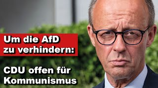 Um die AfD zu verhindern CDU offen für Kommunismus Wochenausklang [upl. by Singhal]