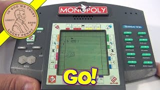 Monopoly Electronic HandHeld Game 1997 Parker Brothers [upl. by Ahtan]