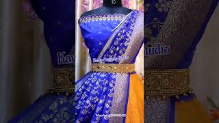 Trending Half Saree Materials WhatsApp 7569502432 for orders halfsareecollection [upl. by Haggerty161]