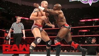 Cesaro amp Sheamus vs Titus Worldwide  2outof3 Falls Raw Tag Team Title Match Raw Feb 26 2018 [upl. by Eachern]