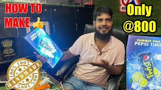 How to make led photo frame 🖼️ 100 handmade  maazranchi completeart ledlight Completeart [upl. by Lawford]