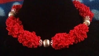 Tutorial on how to make bush beaded jewelry [upl. by Azyl]