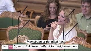 Bøffer fra Folketinget »Man bander ikke  og man diskuterer heller ikke med formanden« [upl. by Inna]