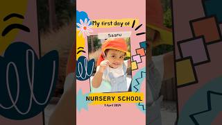 Saanu First Day of Nursery School shorts [upl. by Jahdal]