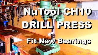 Replacing the Bearings in a NuTool CH10 Pillar Drill [upl. by Merceer447]