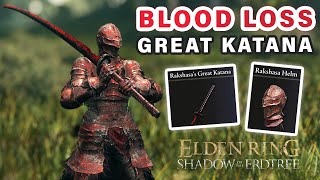 How to get Rakshasas Great Katana amp Armor Set  Blood Loss Weapon ► Elden Ring DLC [upl. by Ylekalb]