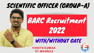 BARC Recruitment 2022  Official Announcement  EEA [upl. by Bellina349]