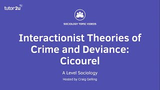 Interactionist Theories of Crime amp Deviance  Cicourel  A Level Sociology [upl. by Welton409]