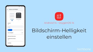 BildschirmHelligkeit einstellen  OnePlus Android 14  OxygenOS 14 [upl. by Asserrac]