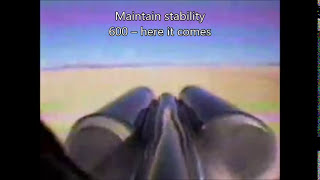 ThrustSSC run 61 supersonic  tail view with subtitles and extra information [upl. by Nudnarb849]