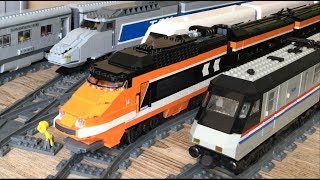 LEGO 455810001 Metroliner and 10233 Horizon Express on long curves [upl. by Leuneb]