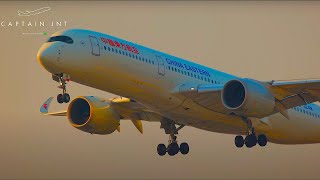 10 minutes of roaring golden arrivals from Shanghai Hongqiao International Airport [upl. by Grishilda]