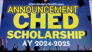 ANNOUCEMENT CHED SCHOLARSHIP APPLY NOW NA [upl. by Artenak634]