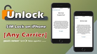 How to Unlock SIM Lock on iPhone Any Carrier [upl. by Ised]