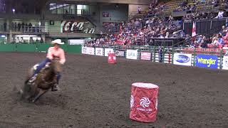 Video Barrel racing futurity hits the Canadian Finals Rodeo [upl. by Welcher]