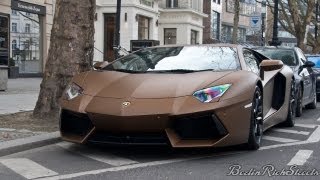 LAMBORGHINI AVENTADOR  UNIQUE MATTE BROWN [upl. by Rema350]