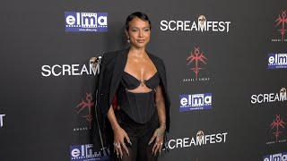 Karrueche Tran 2023 Screamfest LAs quotDivinityquot Opening Night Premiere Red Carpet Arrivals [upl. by Bonnee]