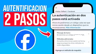 Cómo PONER AUTENTIFICACION en DOS PASOS en Facebook Guia Completa [upl. by Notsgnik]