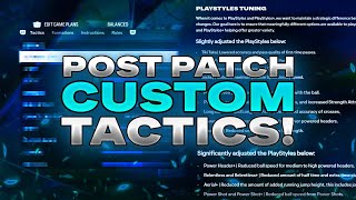 META POST PATCH CUSTOM TACTICS FOR EA FC 24 [upl. by Etterual]