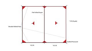 DIY Tarp Build  Ultralight Membrane Silpoly [upl. by Zeus569]