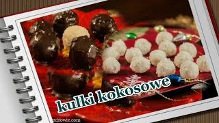 Kulki kokosowe  zdrowe pralinki ala Rafaello [upl. by Aronson130]