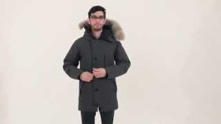 4K Canada Goose Wyndham Parka Navy  Suplook [upl. by Zorah]