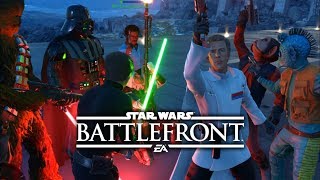 Star Wars Battlefront  6vs6 HERO BLAST Gameplay Highlights 1440p 60fps [upl. by Ardnohsal]