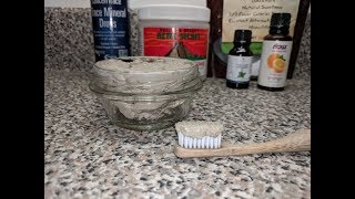 DIY REMINERALIZING CLAY TOOTHPASTE  DIY Earthpaste  Good for Sensitive teeth [upl. by Ainehta]