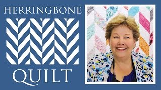 Make a Herringbone Quilt with Jenny Doan of Missouri Star Video Tutorial [upl. by Nevaj]