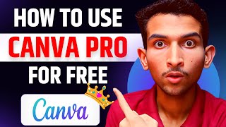 How to Use CANVA Pro for Free Lifetime  Canva Pro Free Lifetime [upl. by Arahk182]