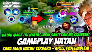 ITEM amp BUILD NATAN MAGE TERSAKIT  COMBO NATAN❗ CARA MAIN NATAN TERBARU❗ TUTORIAL amp GAMEPLAY NATAN [upl. by Morganica]