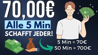 70€ ALLE 5 MINUTEN💰🤑 Online Geld verdienen 2023 Ohne Startkapital [upl. by Rodmur]