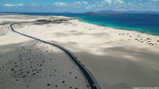 Dunes of Corralejo Fuerteventura DRONE FOOTAGE [upl. by Nolyad131]