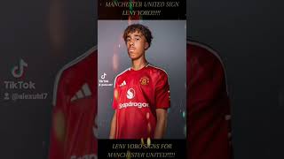 MANCHESTER UNITED SIGN LENY YORO [upl. by Hose]