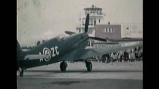 Airshow at Fornebu Norway Early 1950s [upl. by Ellainad608]