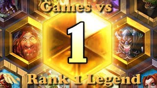 Hearthstone  Two games vs the number 1 ranked legend  Season 1 [upl. by Aciram]