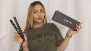 AmoVee Mini Flat Iron ReviewDemo ✨ [upl. by Adnicul]