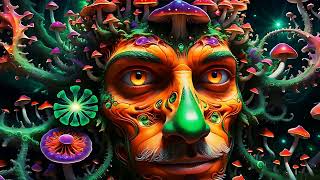 Psychedelic Trance  Magic Mushrooms  Hallucinations mix 2024 AI Graphic Visuals [upl. by Drewett]