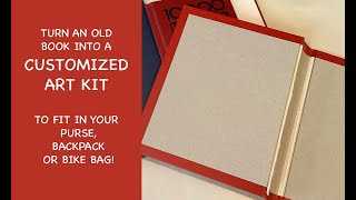 TURN AN OLD BOOK INTO A PLEIN AIR PAINTING KIT [upl. by Chil]