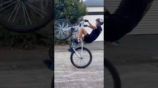 Wheelie progression mtb bmx bmxlife music shorts hiphopbeats sebikes skyway [upl. by Aihsetan]