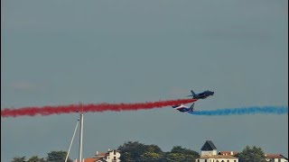 PATROUILLE DE FRANCE À ST JEAN DE LUZ  2021 [upl. by Lhary209]