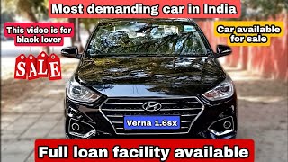 Hyundai Verna Black  verna 2018 model  Verna 2024  verna second hand price  best sedan car [upl. by Fidelity]