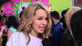 Bridgit Mendler Interview  2013 Kids Choice Awards [upl. by Sorci]