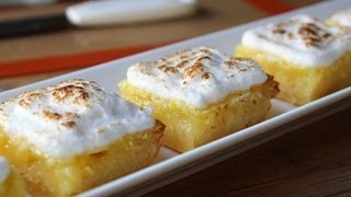 Lemon Bars  Easy Lemon Meringue Bars Recipe [upl. by Cacia969]