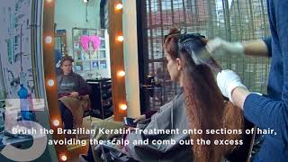 COCOCHOCO Brazilian Keratin Hair Treatment  How To Apply [upl. by Ancelin289]