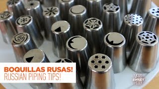 COMO USAR BOQUILLAS DE DECORACIÓN RUSAS  Duyas Rusas  Russian Piping Tips  VeroSweetHobby [upl. by Ericka]