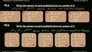 Cambridge Lower Secondary Mathematics Learners Book 9 Unit 1 Number amp Calculation Ex13 q 9 to 12 [upl. by Ivo920]