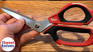 57 Milwaukee Jobsite Offset Scissors Review Model 4822040 [upl. by Jezabel]