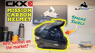 CKX Mission Carbon Helmet Unboxing  Initial Thoughts  Best snowmobiling helmet on the market [upl. by Atalie]